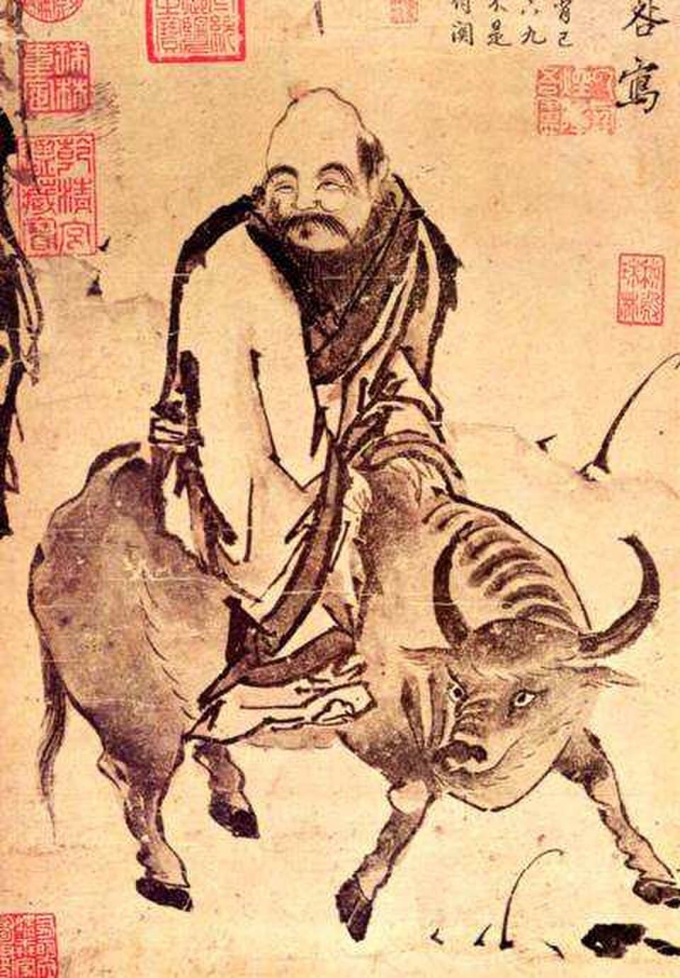 Traditional portrait of Laozi
