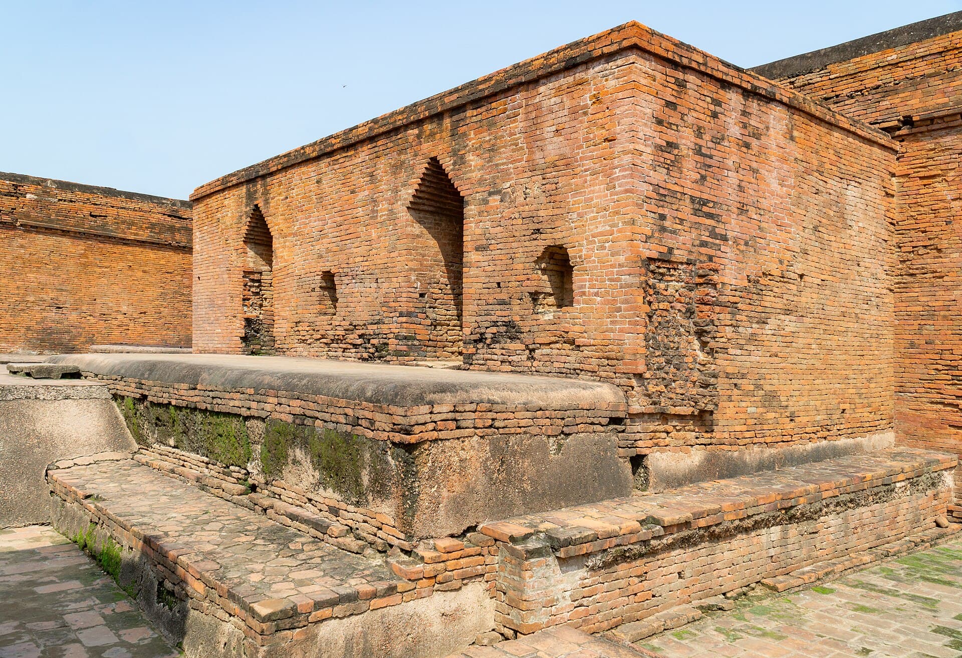 Ruins of Nalanda Mahavihara, where Śāntideva composed the Bodhicaryāvatāra