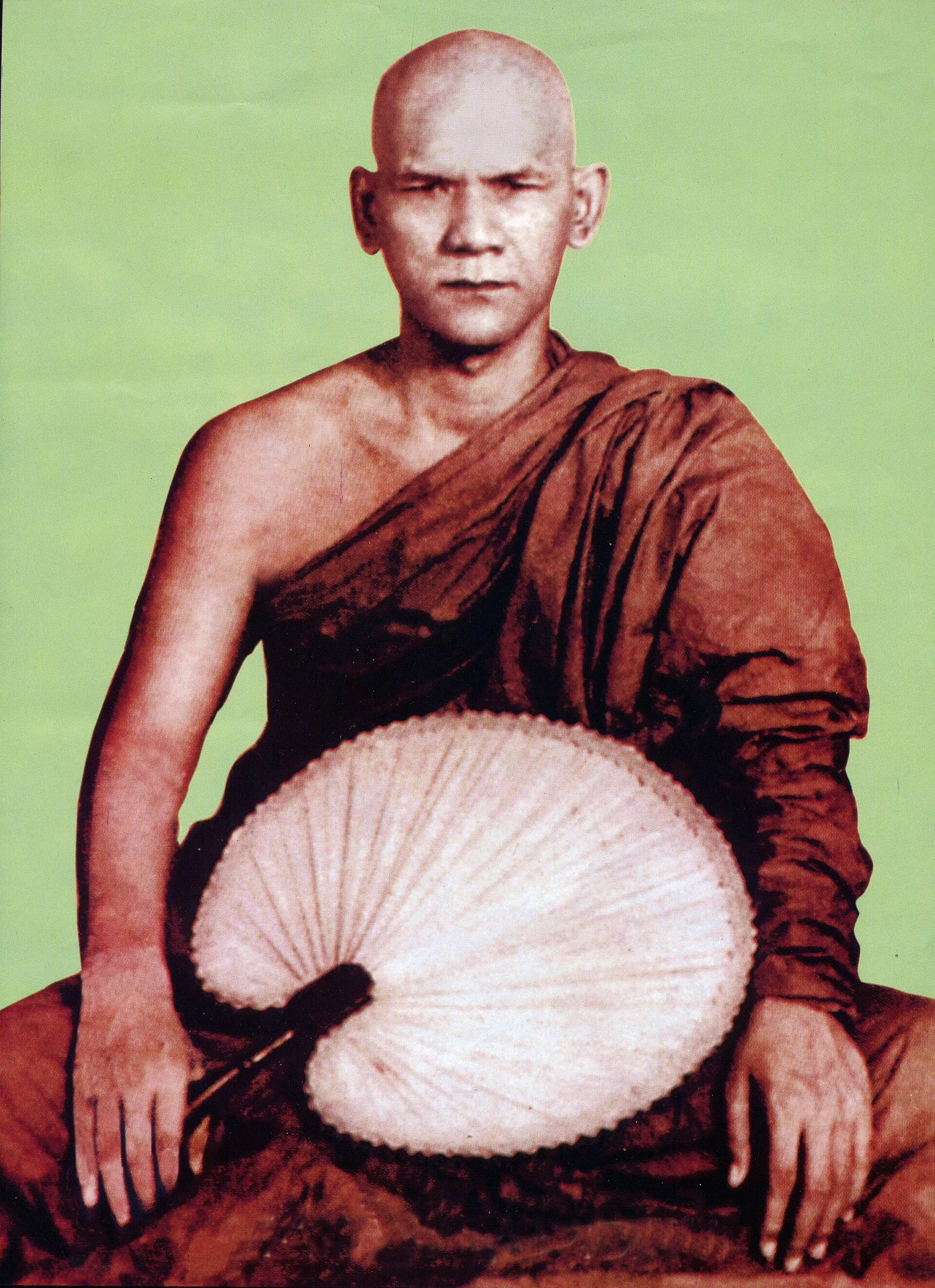 Portrait of Mahasi Sayadaw, founder of the modern noting method of vipassana