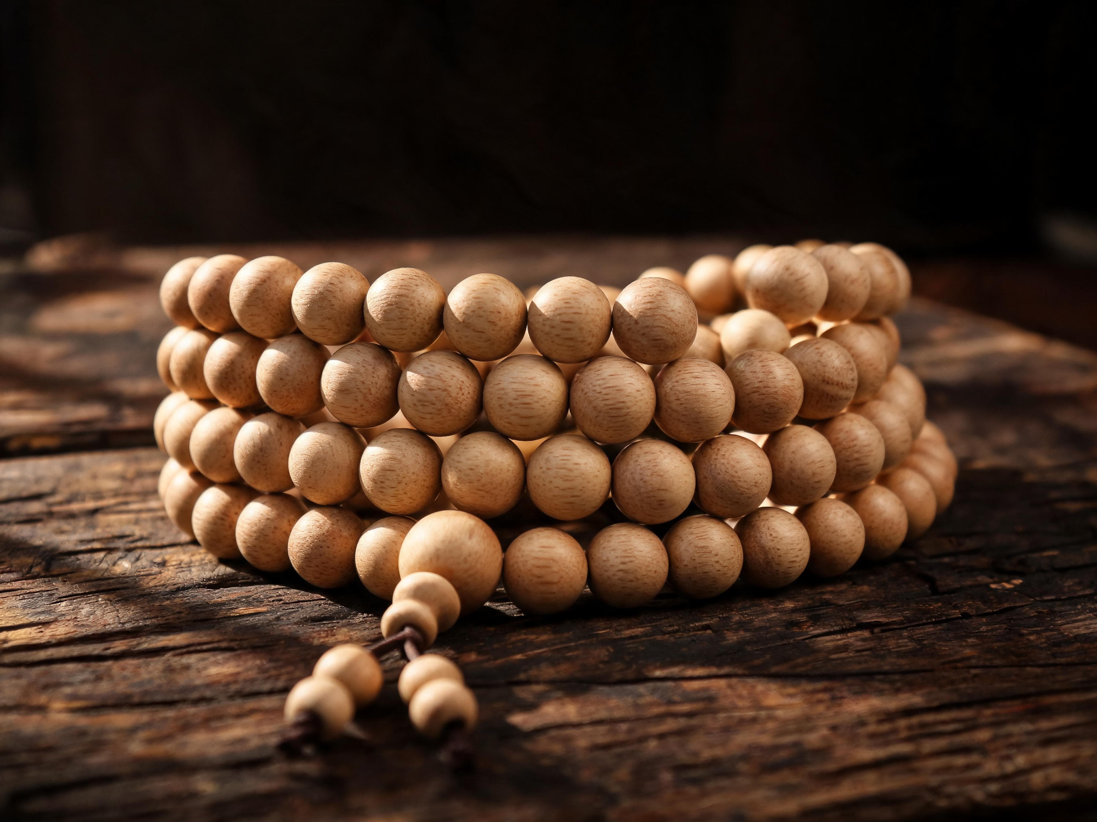 Mysore Sandalwood Mala, 108 beads