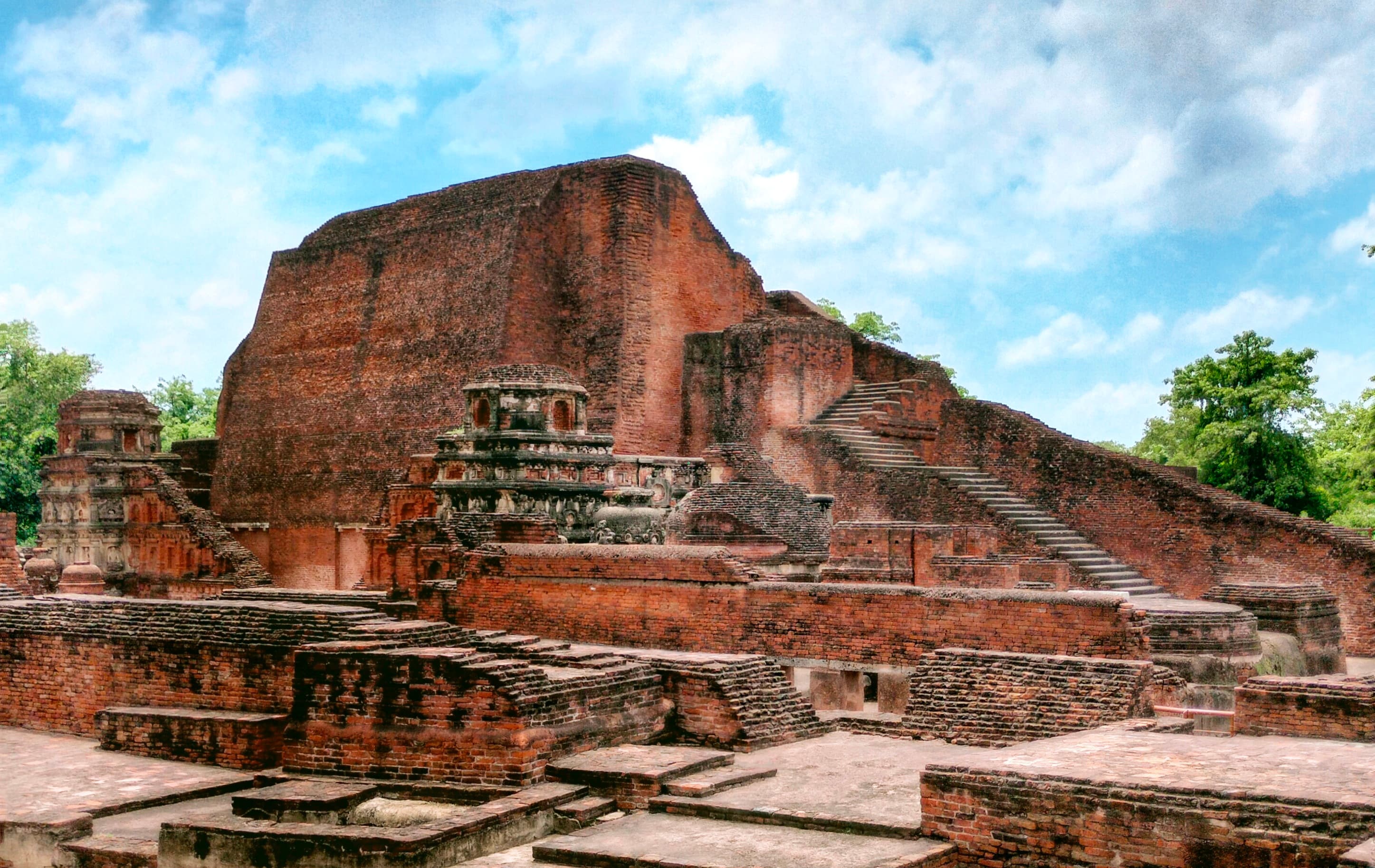 The ruins of Nalanda Mahavihara