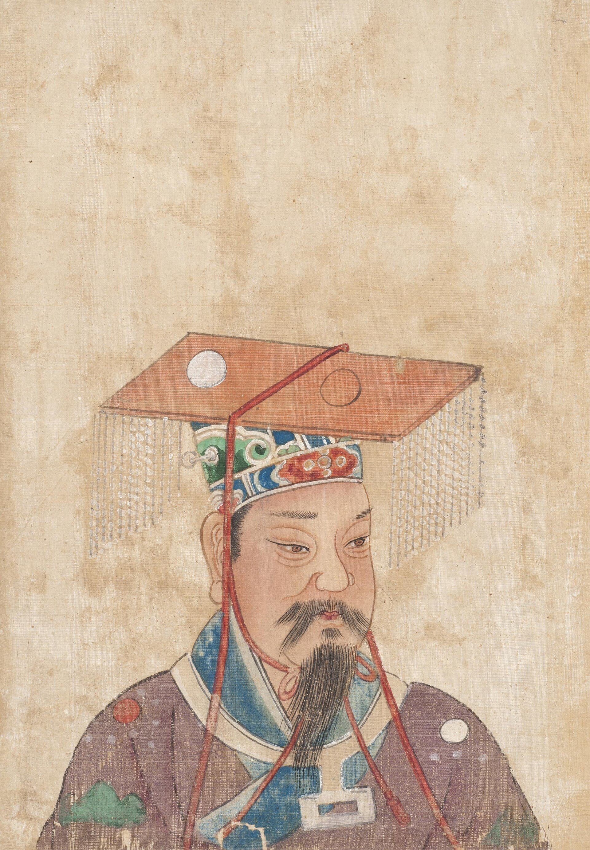 Traditional portrait of Huangdi, the mythic Yellow Emperor