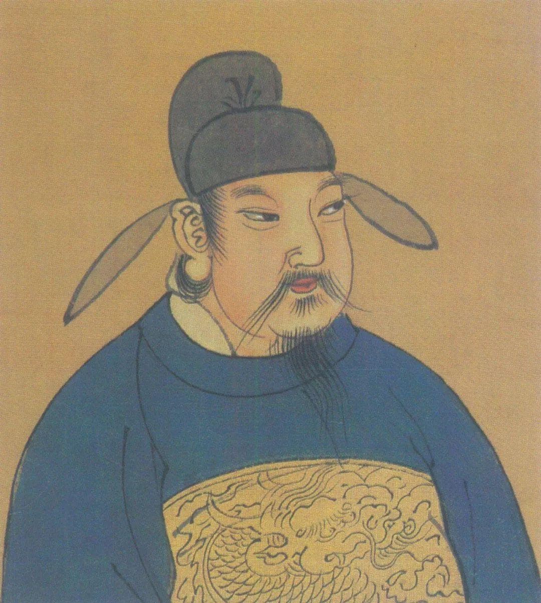Traditional portrait of Emperor Xuanzong of Tang (Li Longji)
